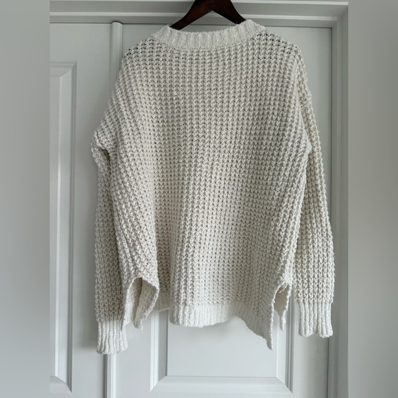 Free People Whistle Thermal Cream Knit Sweater - Picture 4 of 4